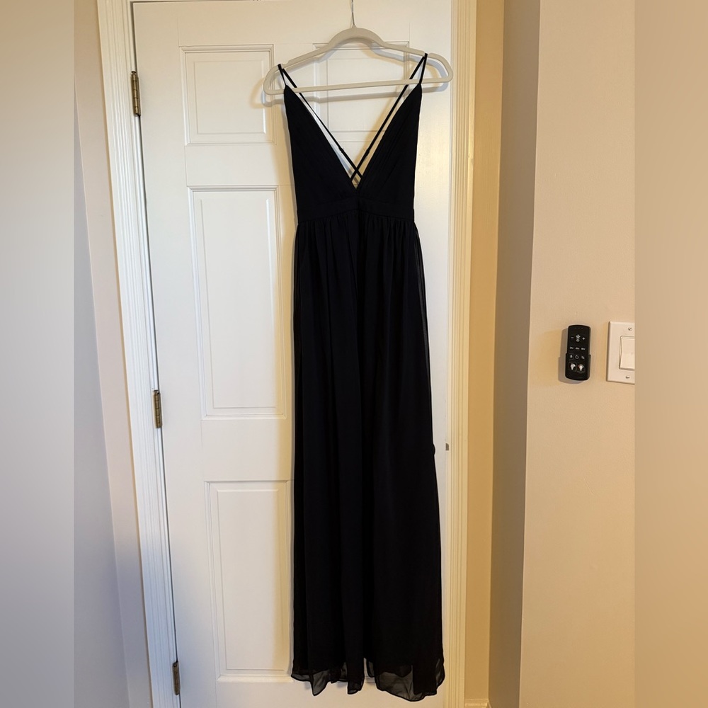 Lulu's Elegant Black Backless Maxi Dress - Picture 3 of 6